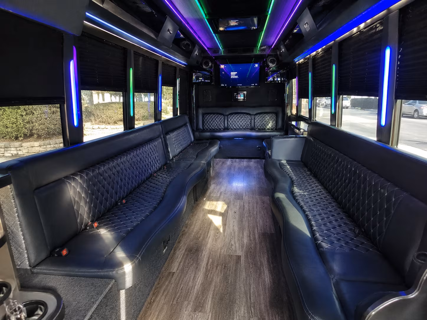 maricopa 15 passenger party bus interior