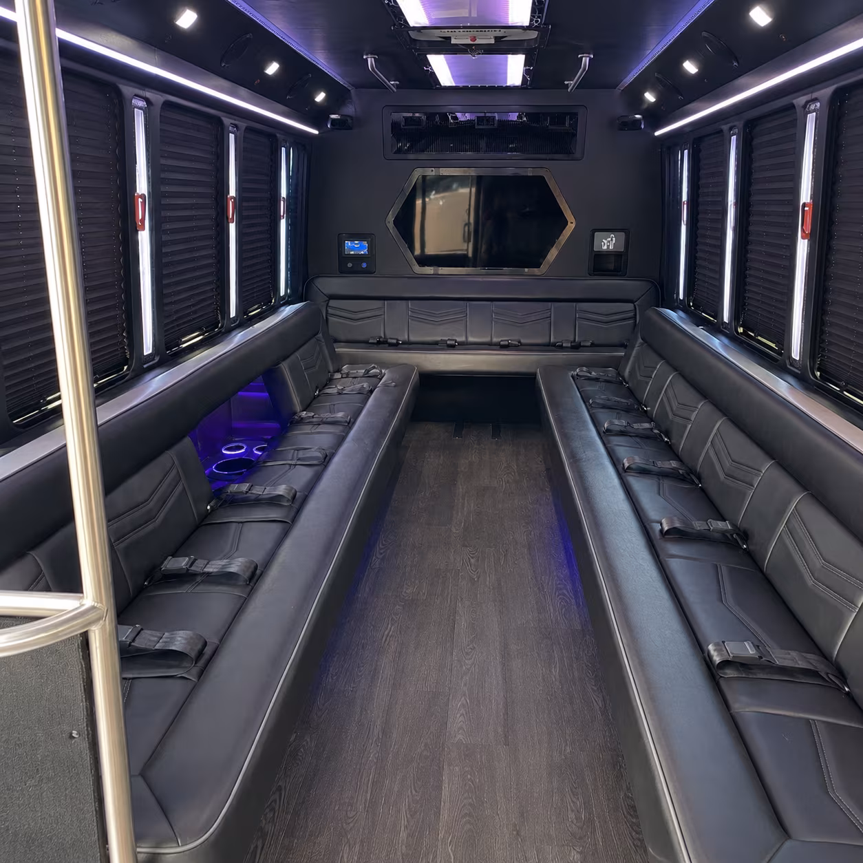 maricopa 18 passenger party bus interior
