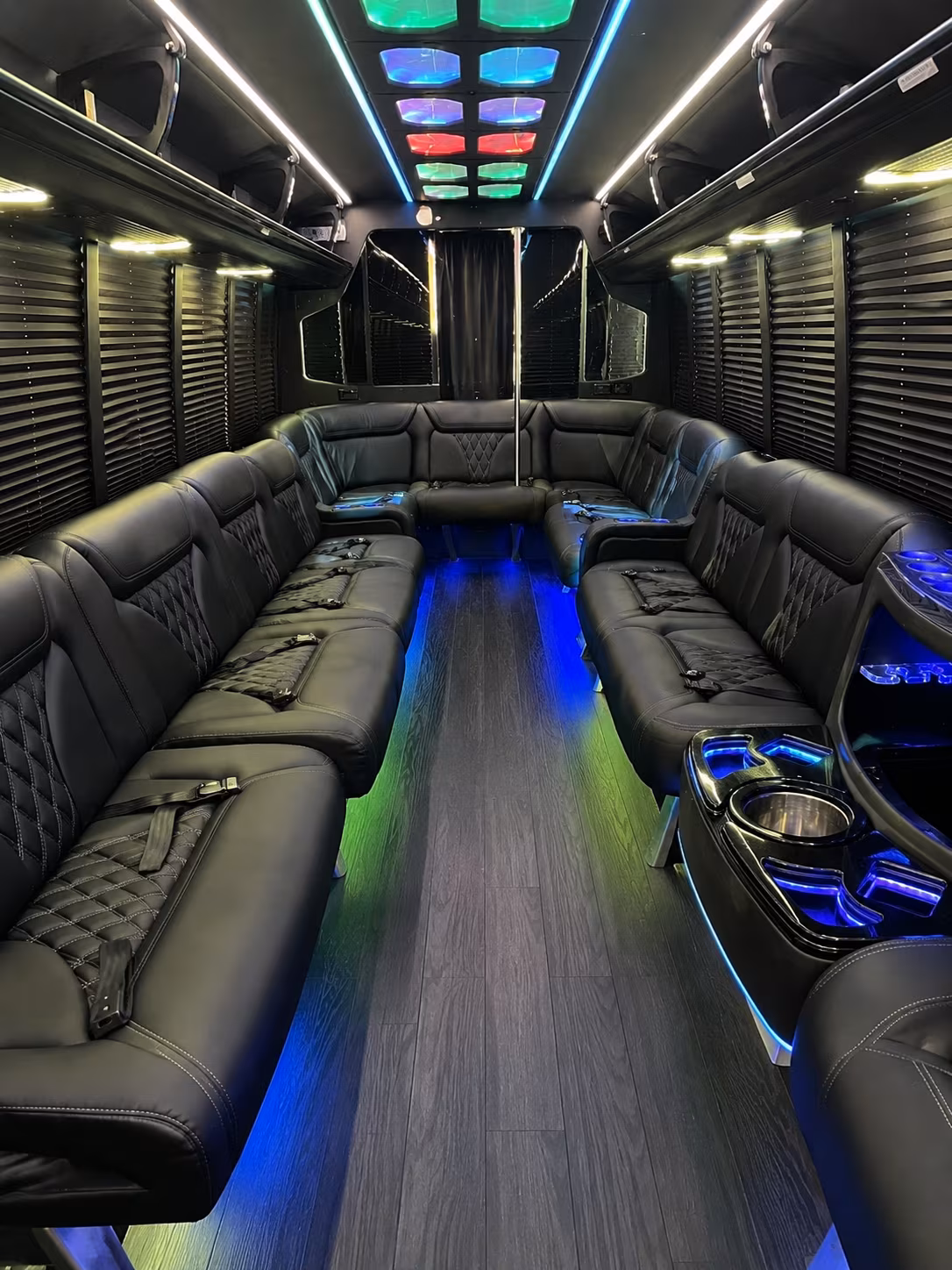 maricopa 20 passenger party bus interior