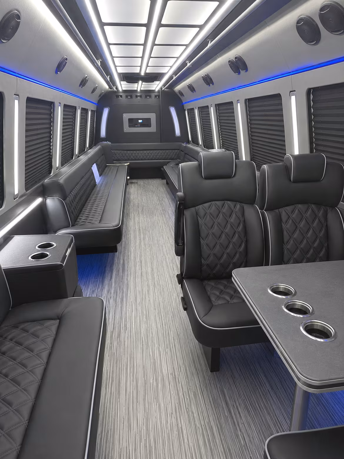 maricopa 25 passenger party bus inside