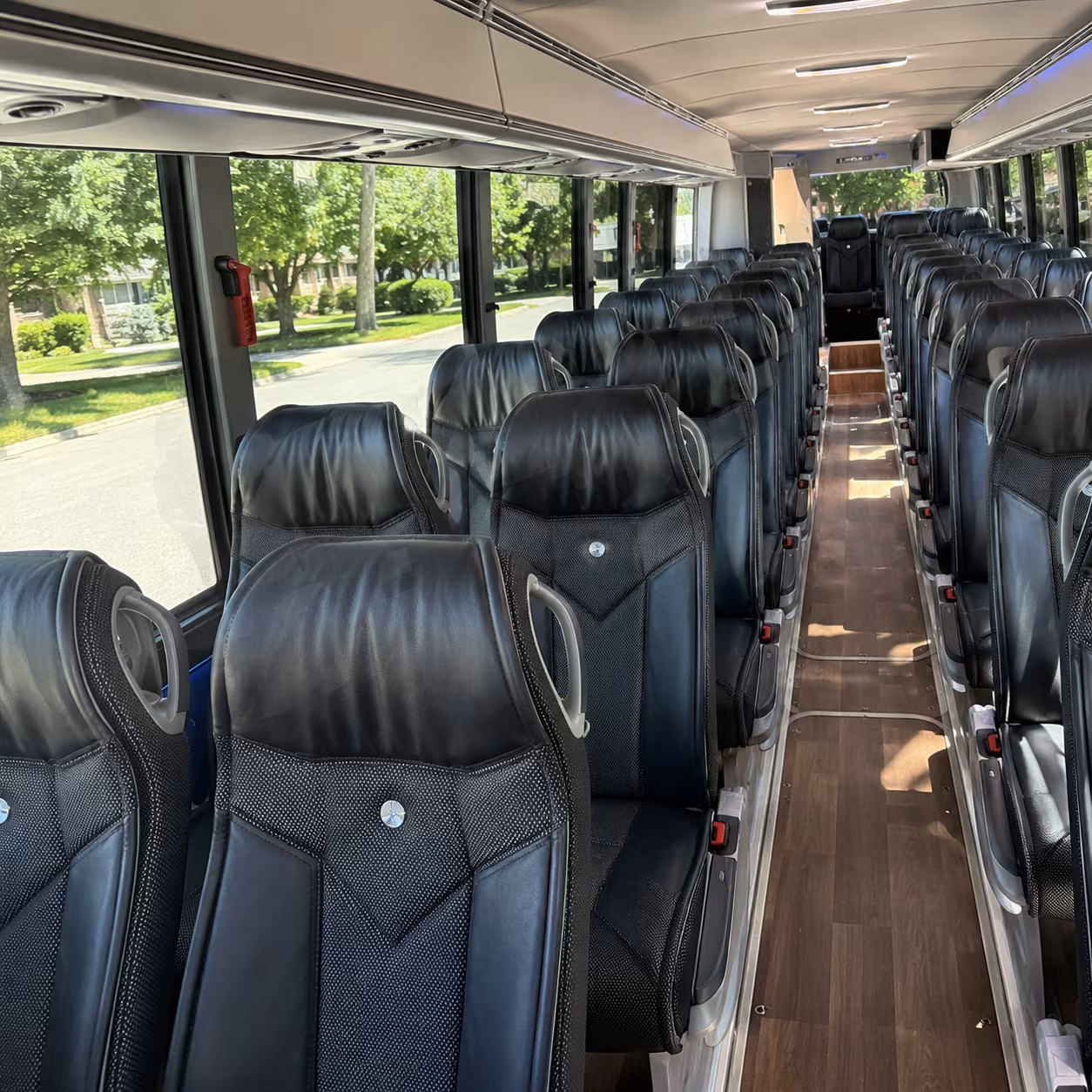 maricopa 40 passenger charter bus inside