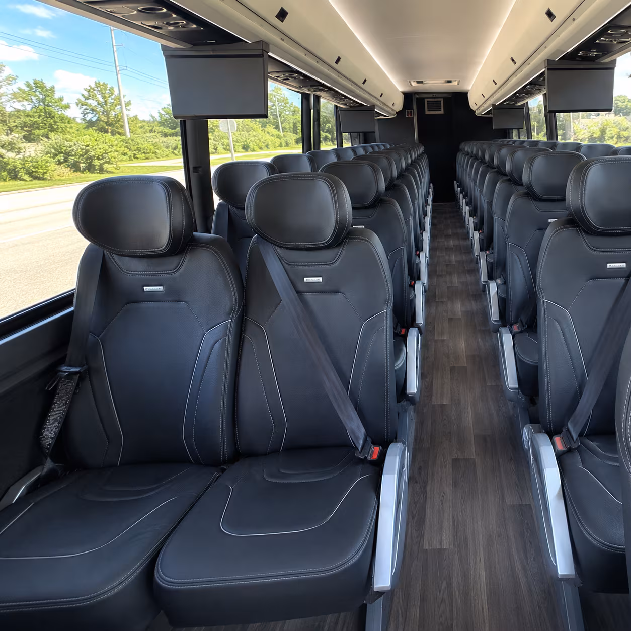 maricopa 47 passenger charter bus inside